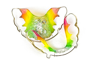 Neon colored retainers